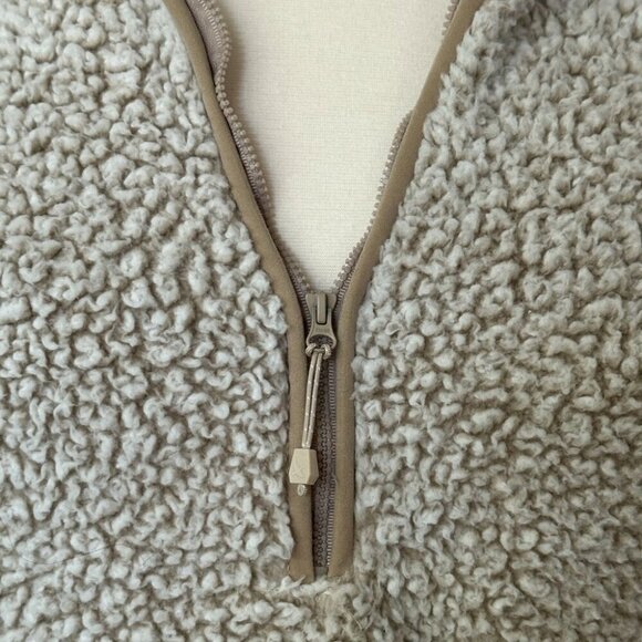 Eddie Bauer Sherpa Fleece 1/2-Zip Hoodie, Size XL, EUC - Picture 4 of 5